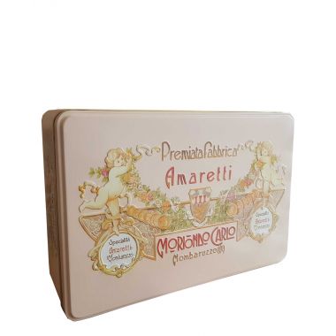 Blik voor de Amaretti bitterkoekjes Distillerie Berta